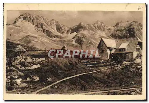 Ansichtskarte AK Col du Lautaret le Jardin alpin et la Chaine du Grand Galibier