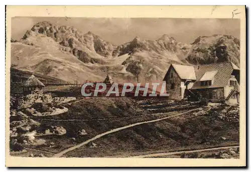 Cartes postales Col du Lautaret le Jardin alpin et la Chaine du Grand Galibier