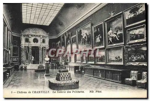 Ansichtskarte AK Chateau de Chantilly La Galerie des Peintures