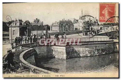 Cartes postales Chateau de Chantilly L'Entree