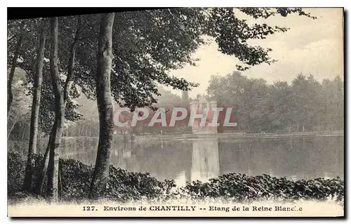 Ansichtskarte AK Environs de Chantilly Etang de la Reine Blanche