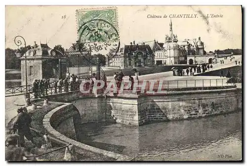 Cartes postales Chateau de Chantilly L'Entree