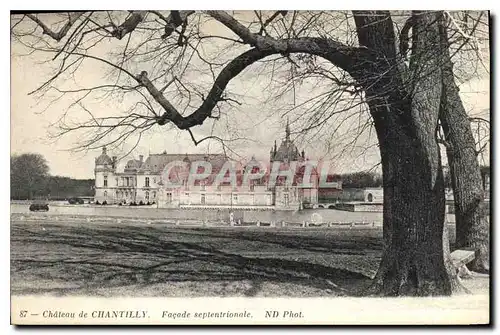 Cartes postales Chateau de Chantilly Facade septentrionale