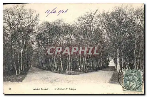 Cartes postales Chantilly L'Avenue de l'Aigle