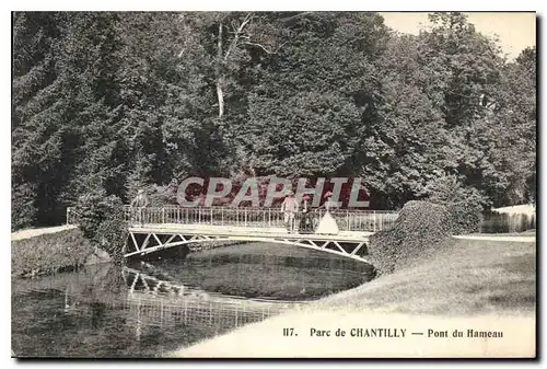 Ansichtskarte AK Parc de Chantilly Pont du Hameau