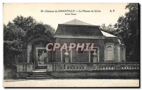 Cartes postales Chateau de Chantilly la Maison de Sylvie