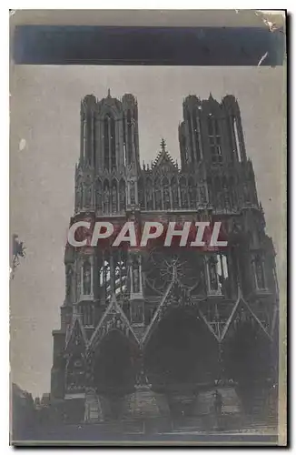 CARTE PHOTO Reims Cathedrale