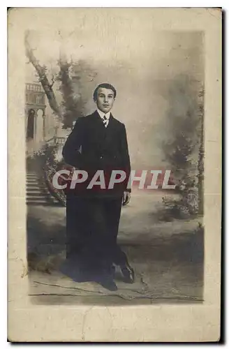 CARTE PHOTO Jeune Homme