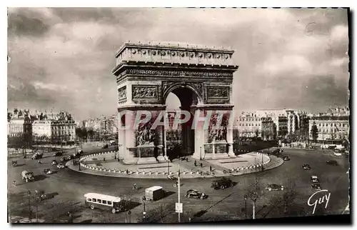 Cartes postales Paris et ses Merveilles Place et arc de triomphe de l'Etoile