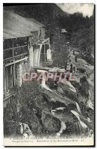 Ansichtskarte AK Gorges du Sierroz Monument de la Baronne de Broc