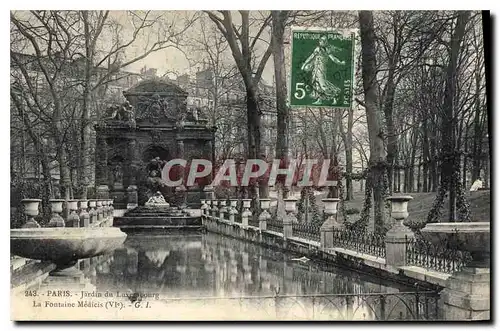 Cartes postales Paris Jardin du Luxembourg la Fontaine Medicis