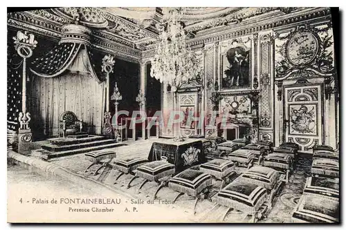 Cartes postales Palais de Fontainebleau Salle du Trone