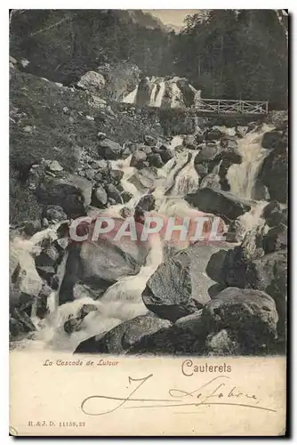 Ansichtskarte AK La Cascade de Lutour Cauterets