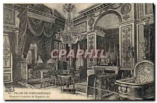 Cartes postales Palais de Fontainebleau  Chambre a Coucher de Napoleon