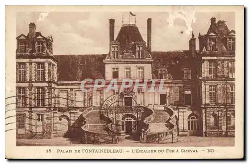 Ansichtskarte AK Palais de Fontainebleau  L'Escalier du Fer a Cheval