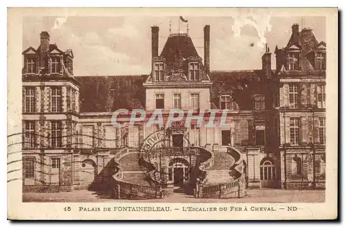 Cartes postales Palais de Fontainebleau  L'Escalier du Fer a Cheval