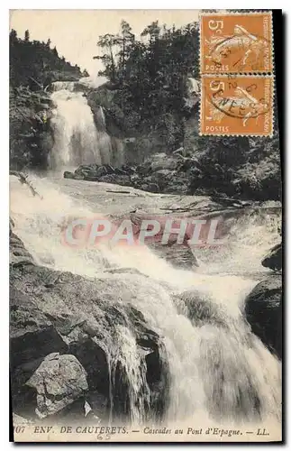 Ansichtskarte AK Env de Cauterets Cascades au Pont d'Espagne