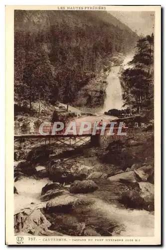 Cartes postales Cauterets Cascade du Pont d'Espagne