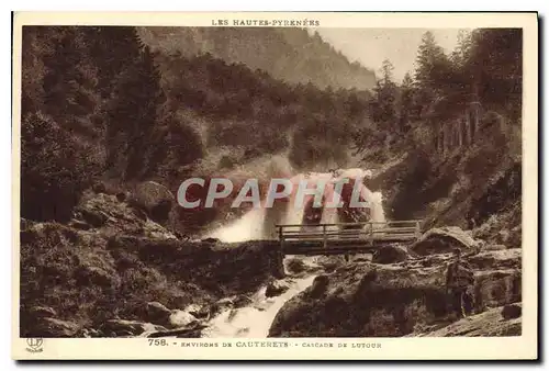 Cartes postales Environs de Cauterets Cascade de Lutour