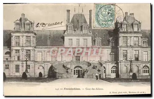 Cartes postales Fontainebleau Cour des Adieux