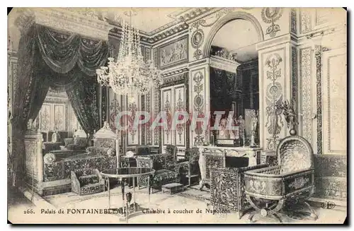 Ansichtskarte AK Palais de Fontainebleau  Chambre a Coucher de Napoleon