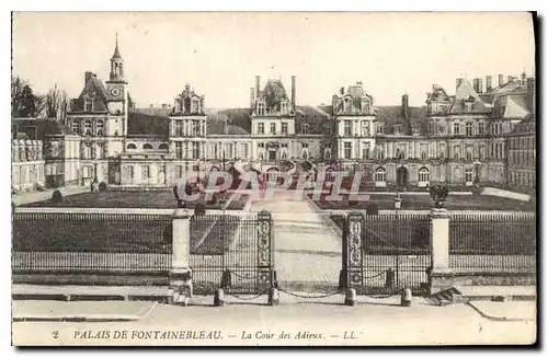 Ansichtskarte AK Palais de Fontainebleau La Cour des Adieux