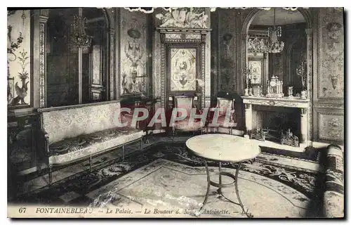 Ansichtskarte AK Fontainebleau Le Palais Le Boudoir de Marie Antoinette