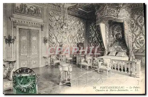 Cartes postales Fontainebleau Le Palais Chambre de Marie Antoinette