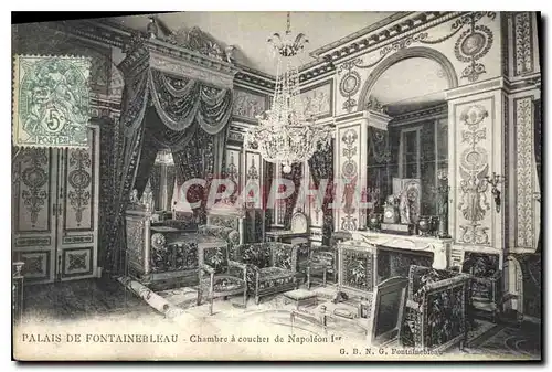 Cartes postales Palais de Fontainebleau Chambre a Coucher de Napoleon