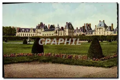 Ansichtskarte AK Palais de Fontainebleau Le Chateau vu du Parterre