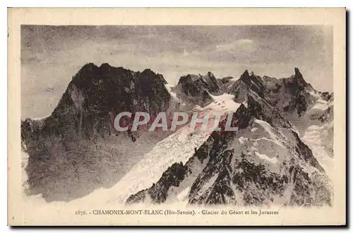 Ansichtskarte AK Chamonix Mont Blanc Hte Savoie Glacier du Geant et les Jorasses