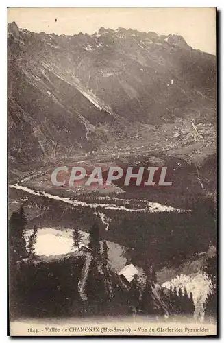 Ansichtskarte AK Vallee de Chamonix Hte Savoie Vue du Galacier des Pyramides