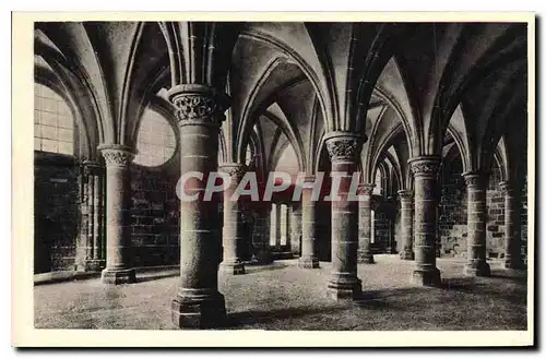 Cartes postales Abbaye du Mont St Michel Salle des Chevaliers