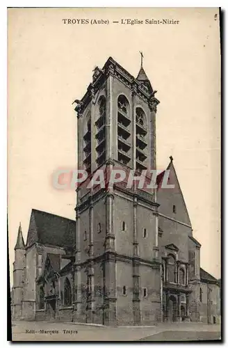 Cartes postales Troyes Aube L'Eglise Saint Nizier