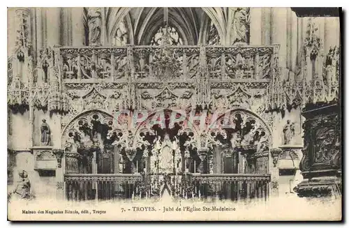 Cartes postales Troyes Jube de l'Eglise Ste Madeleine