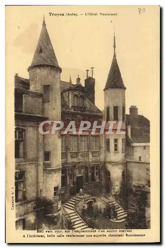 Cartes postales Troyes Aube l'Hotel Vauluisant