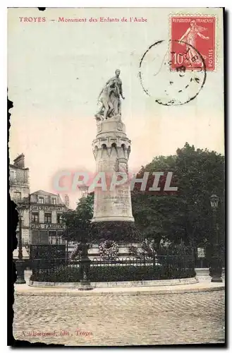 Cartes postales Troyes Monument des Enfants de l'Aube