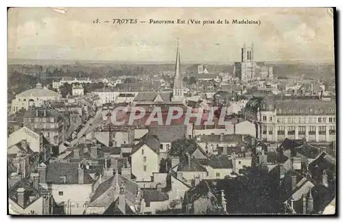 Ansichtskarte AK Troyes Panorama Est Vue prise de la Madeleine