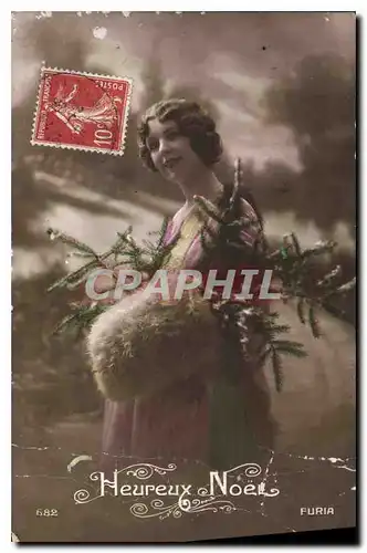 Cartes postales Heureux Noel Femme