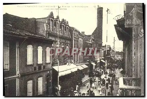 REPRO Villefranche Lauraguais la rue de la Republique