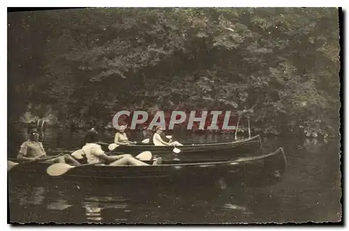 CARTE PHOTO Canoe