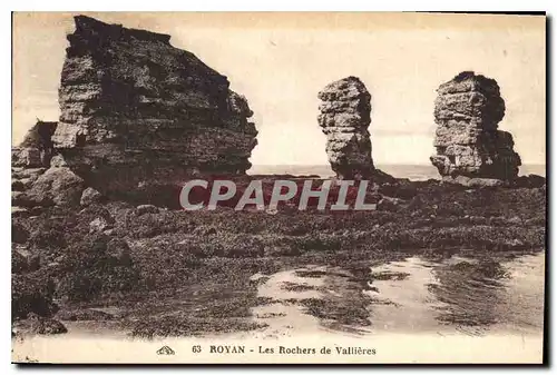 Cartes postales Royan Les Rochers de Vallieres