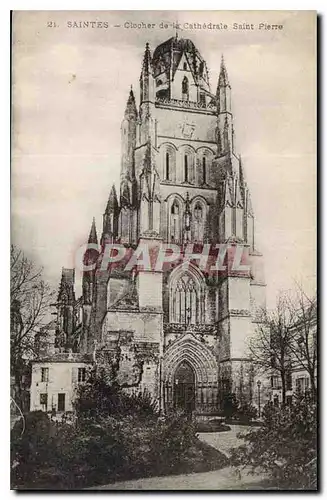 Cartes postales Saintes Clocher de la Cathedrale Saint Pierre