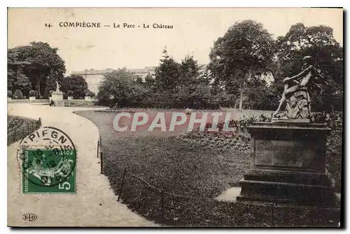 Cartes postales Compiegne Le Parc Le Chateau