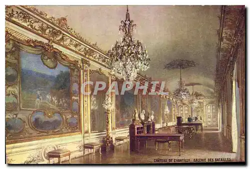 Cartes postales Chateau de Chantilly Galerie des Batailles