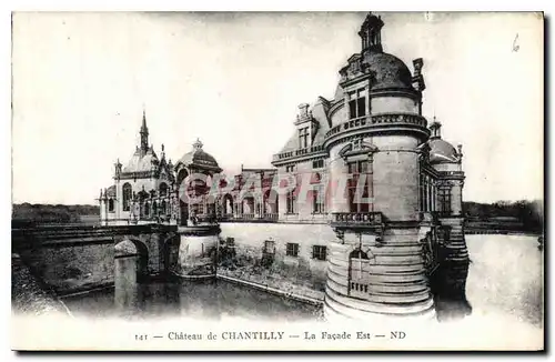 Cartes postales Chateau de Chantilly La Facade Est