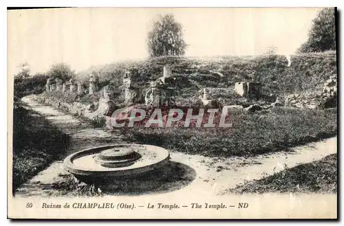 Ansichtskarte AK Ruines de Champlieu Oise Le Temple