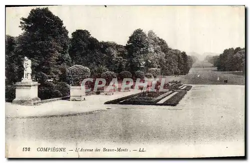 Cartes postales Compiegne L'Avenue des Beaux Monts