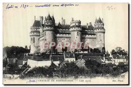 Ansichtskarte AK Chateau de Pierrefonds Cote Nord