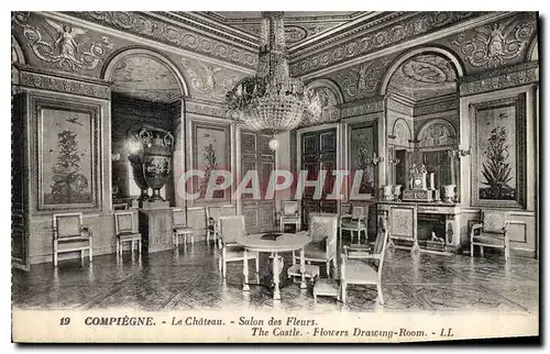 Cartes postales Compiegne Le Chateau Salon des Fleurs